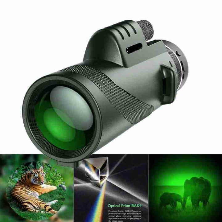 Compact Ultra-Zoom Monocular | HD Lens for Hiking, Birdwatching & Sports-Orizon Depot