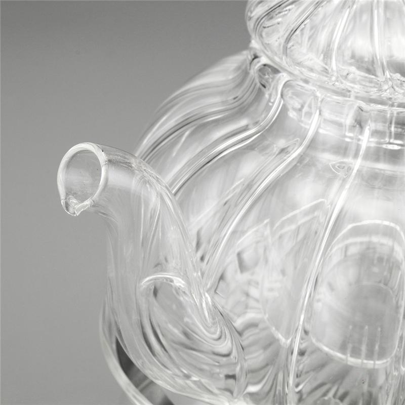 Crystal Clear Glass Teapot Set - Elegant Tea Brewing Experience-Orizon Depot