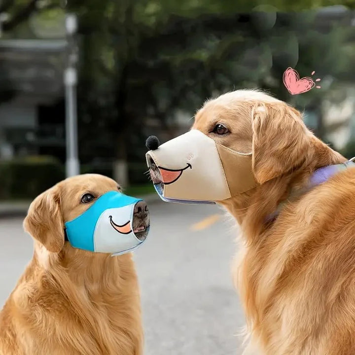 Cute Cartoon Dog Muzzle for Safe and Comfortable Pet Training-Orizon Depot