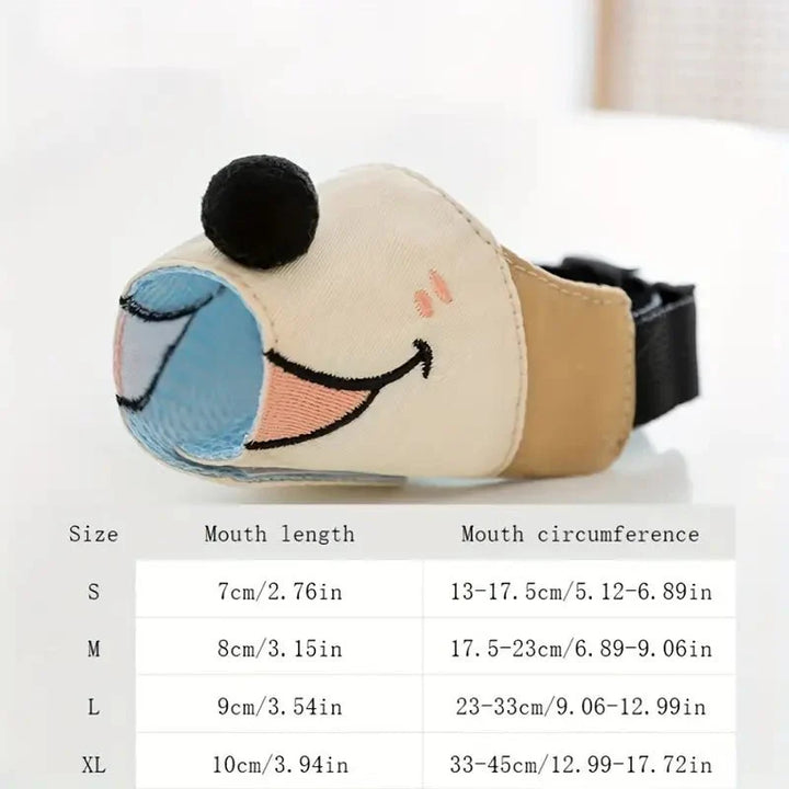 Cute Cartoon Dog Muzzle for Safe and Comfortable Pet Training-Orizon Depot
