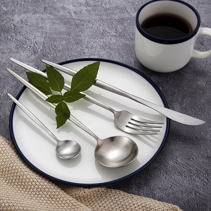 Modern Silver Cutlery Utensil Set for Elegant Dining-Orizon Depot