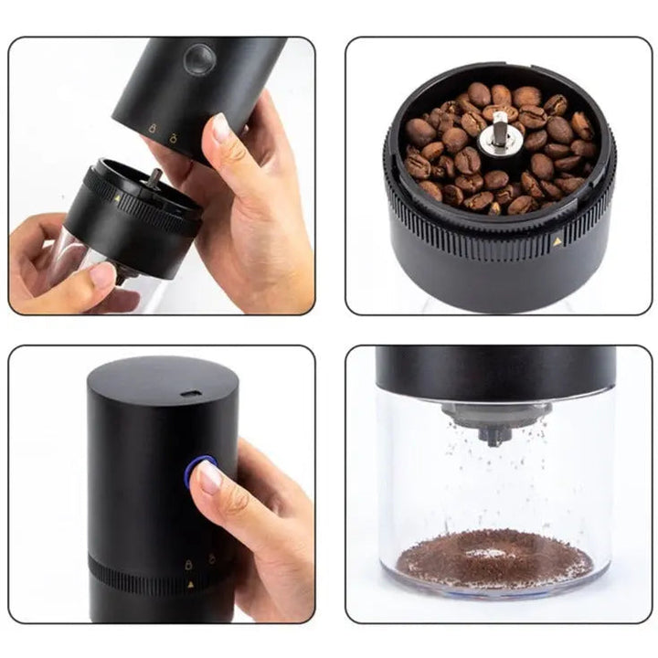 Electric Coffee Grinder | Adjustable Grind Settings | USB Rechargeable