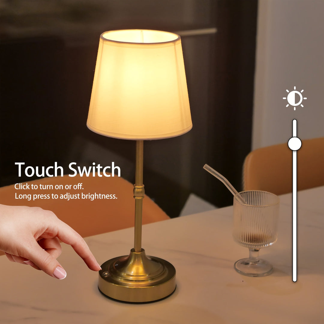 Dimmable Cordless USB Rechargeable Table Lamp