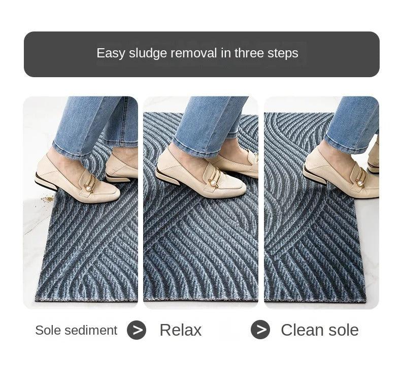 Modern Nordic-style Non-slip PVC Doormat for Entrance Area-Orizon Depot