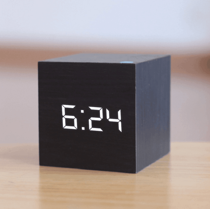 Digital Wood LED Clock for Home Decor and Timekeeping-Orizon Depot