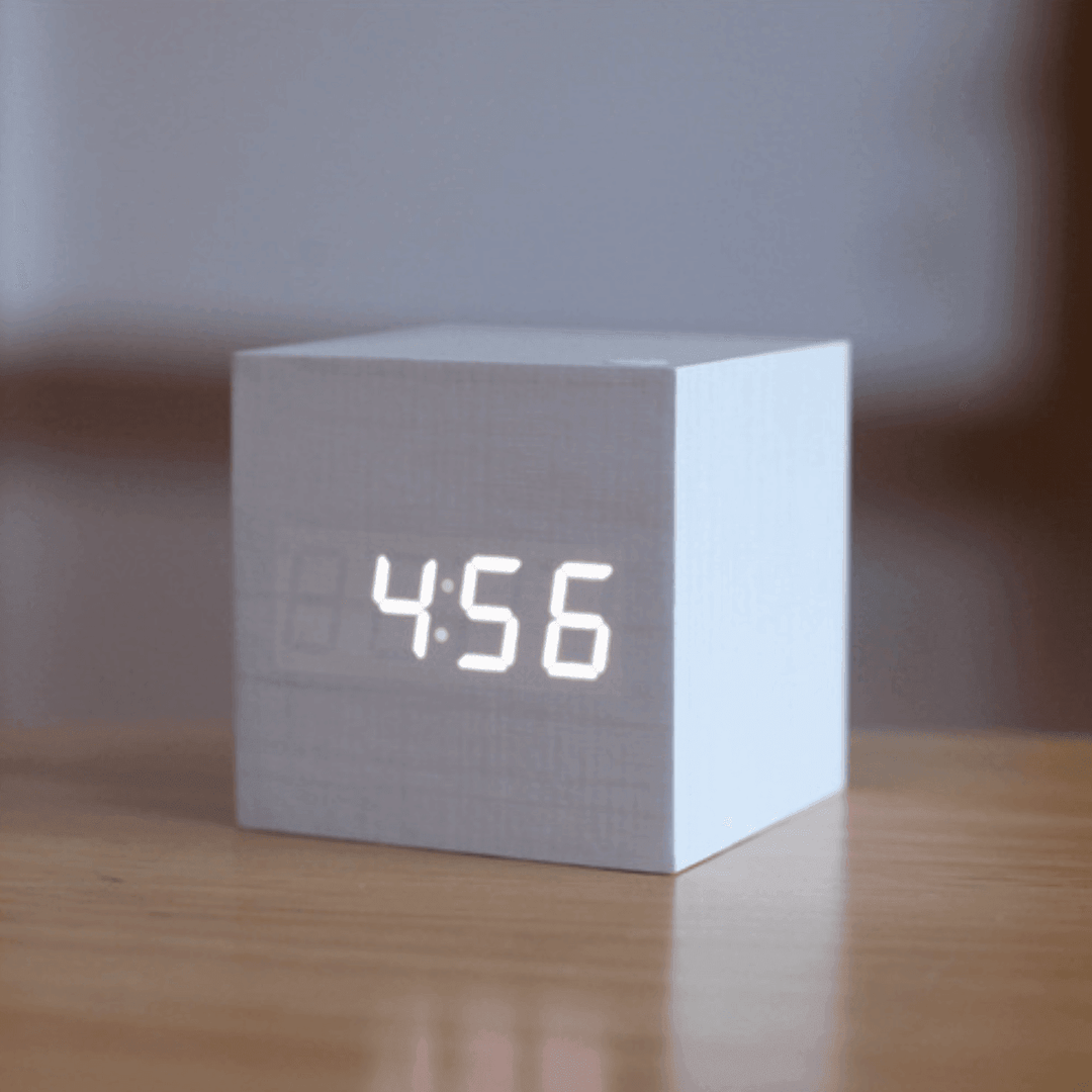 Digital Wood LED Clock for Home Decor and Timekeeping-Orizon Depot