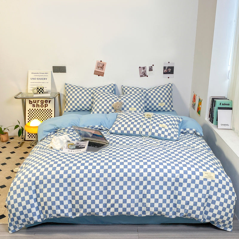 Patterned Grid Bedding Set for Stylish Home Decor-Orizon Depot