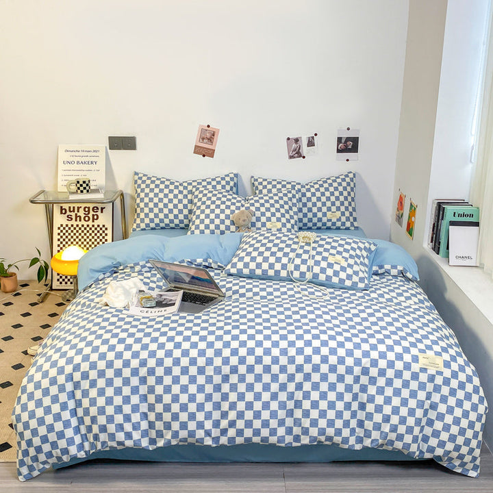 Patterned Grid Bedding Set for Stylish Home Decor-Orizon Depot