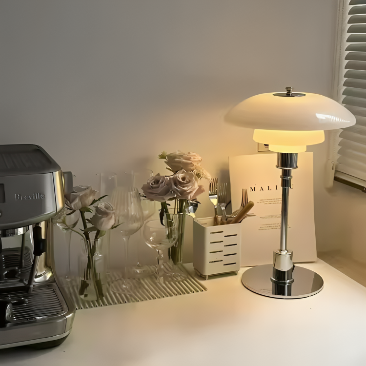 Dimmable Rounded Table Lamp for Soft Ambient Lighting-Orizon Depot