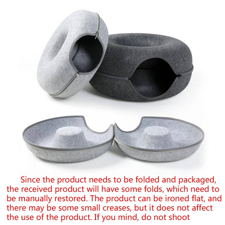 Cozy Round Cat Bed for Ultimate Comfort and Relaxation