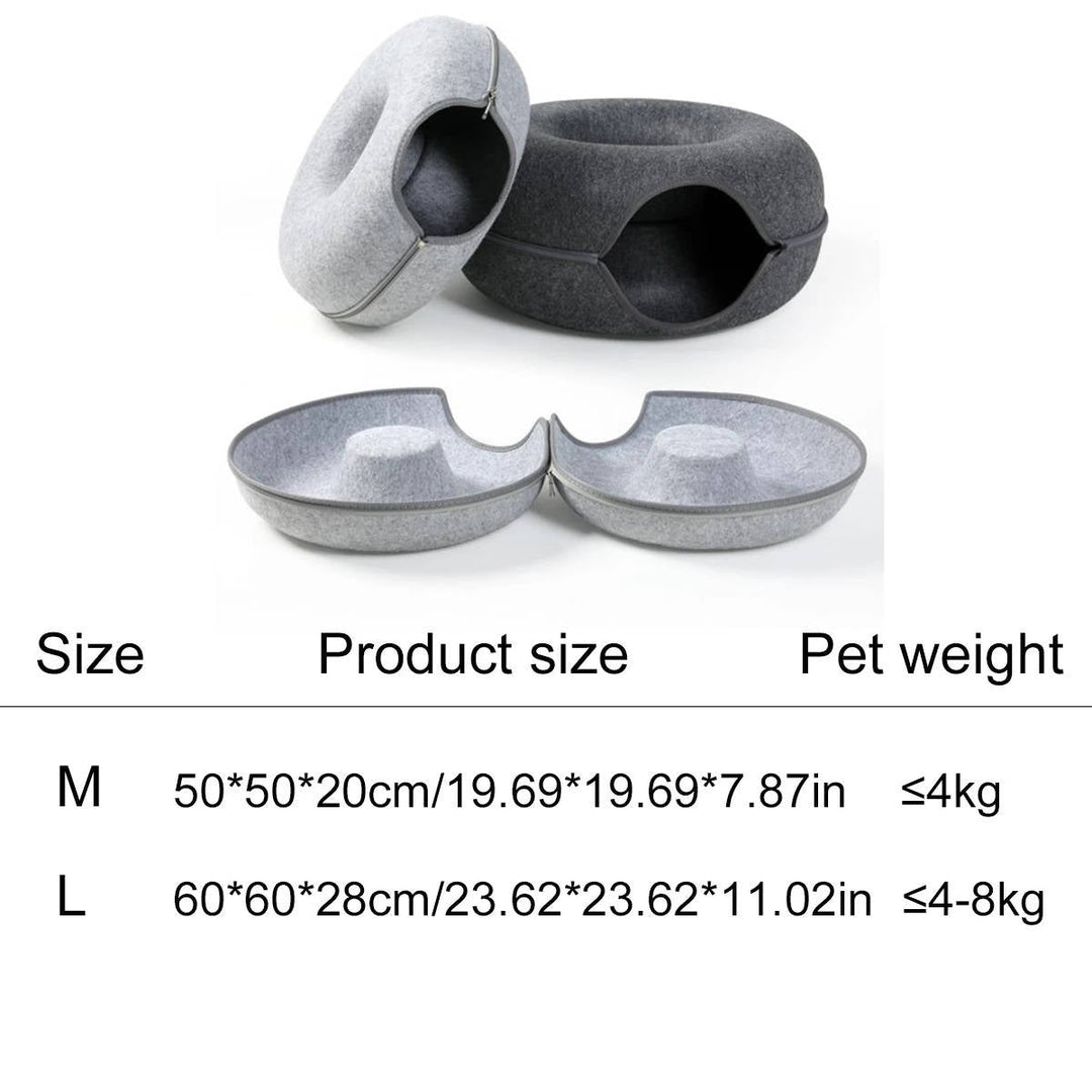 Cozy Round Cat Bed for Ultimate Comfort and Relaxation
