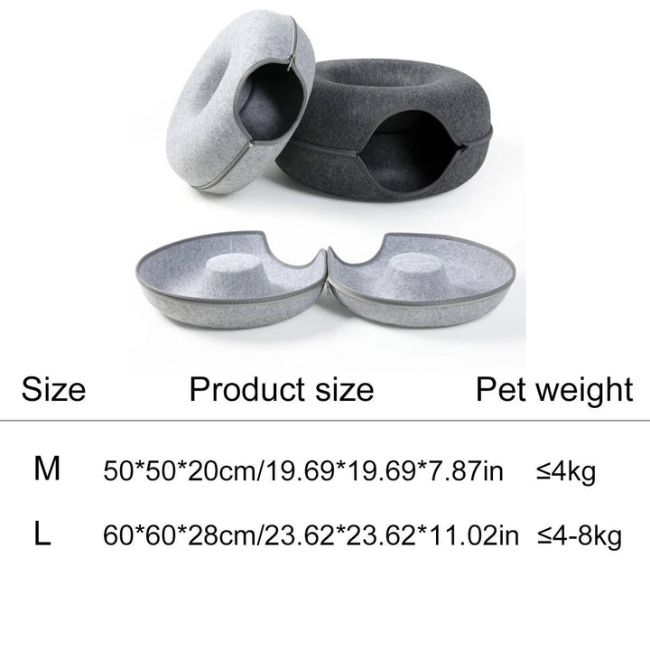 Cozy Round Cat Bed for Ultimate Comfort and Relaxation