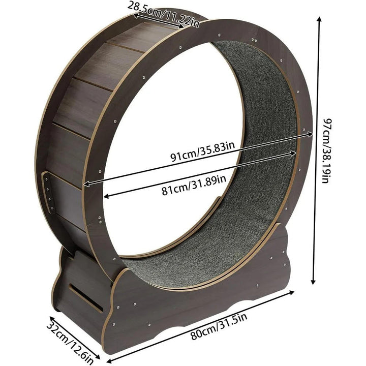 Cat Fitness Wheel for Indoor Play and Exercise