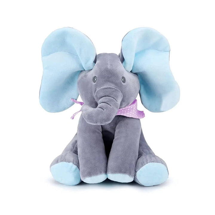 Interactive Peek-a-Boo Elephant Plush Toy for Kids