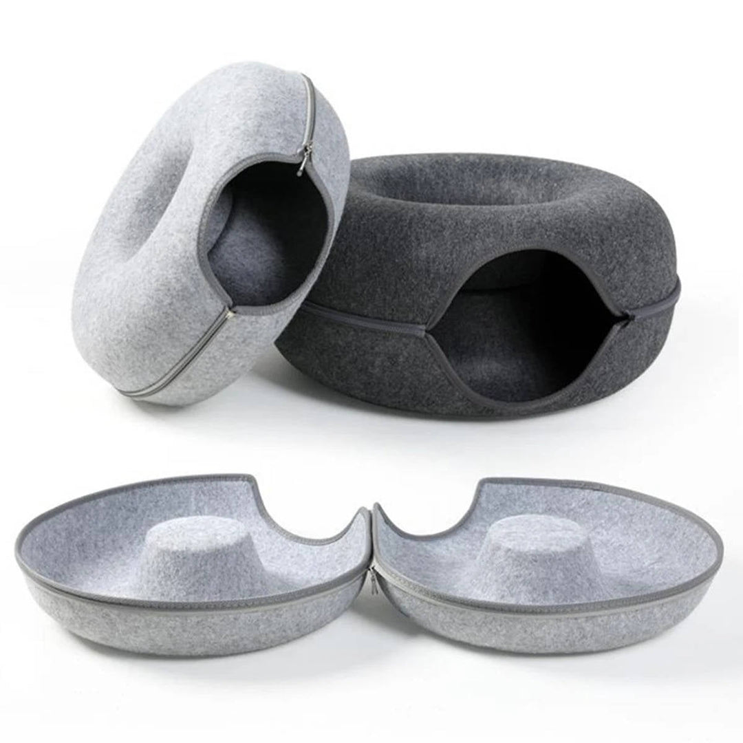 Cozy Round Cat Bed for Ultimate Comfort and Relaxation
