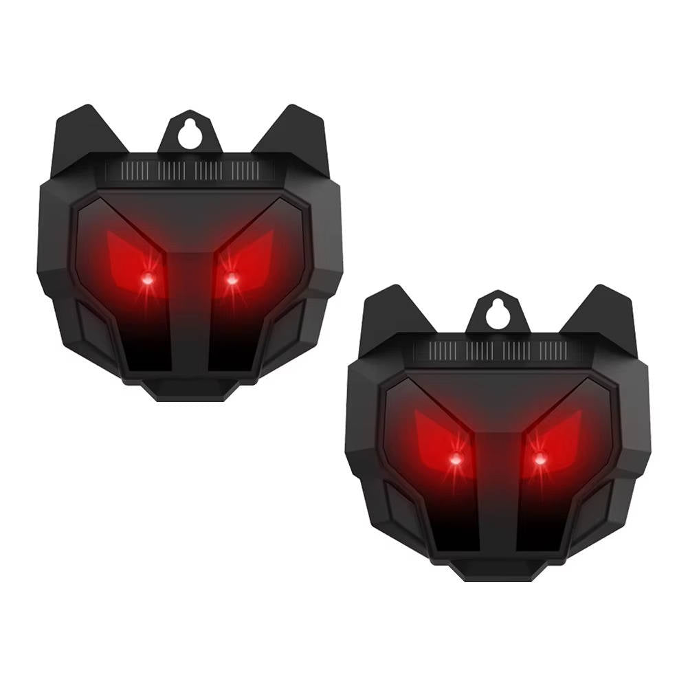 2-Pack Solar Ultrasonic Animal Repellent Devices
