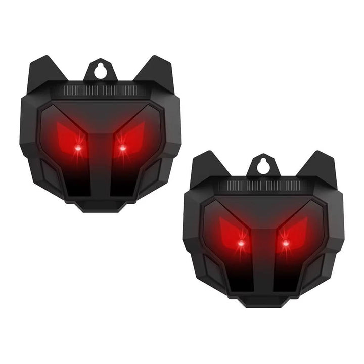 2-Pack Solar Ultrasonic Animal Repellent Devices