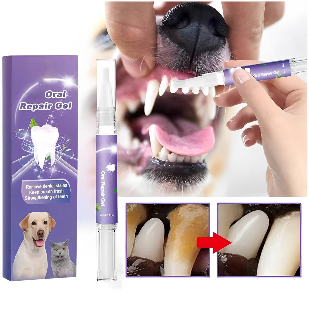 Dog Oral Repair Gel - 3 Pack for Healthy Teeth and Gums