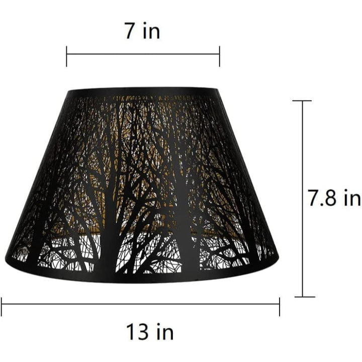 Medium Barrel Fabric Lampshade for Table & Floor Lamps, 7x13x7.8 inches-Orizon Depot