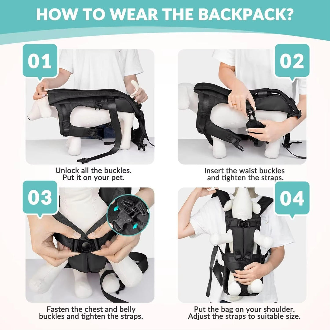 Pet Carrier Backpack for Dogs - Comfortable and Convenient Travel