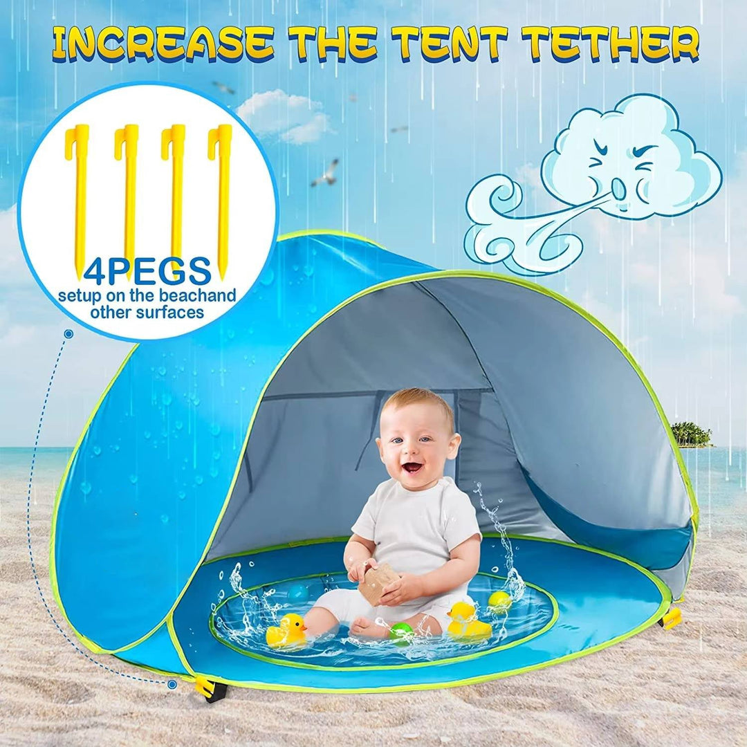UV Protection Baby Beach Tent for Sun Safety and Shade