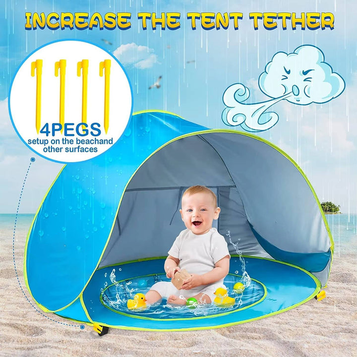 UV Protection Baby Beach Tent for Sun Safety and Shade