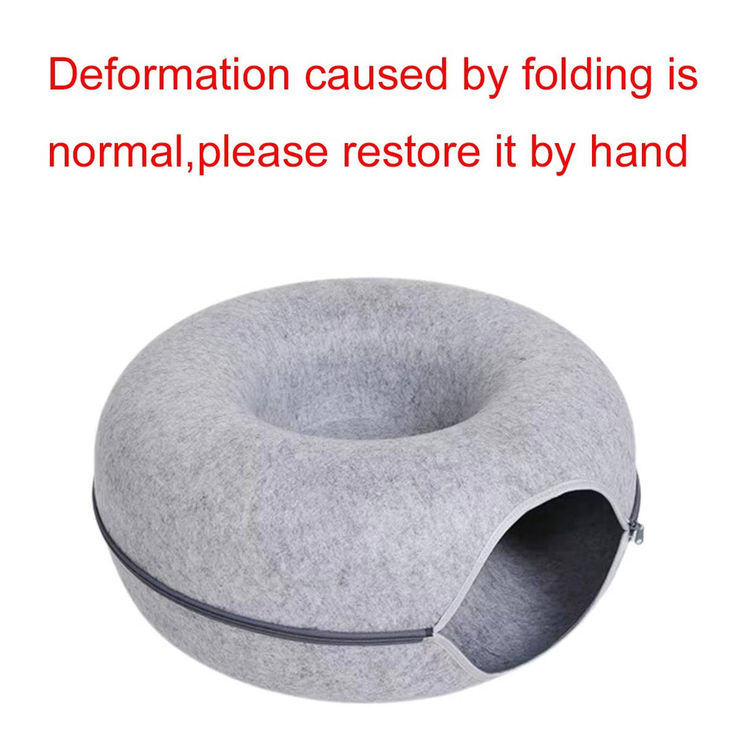 Cozy Round Cat Bed for Ultimate Comfort and Relaxation