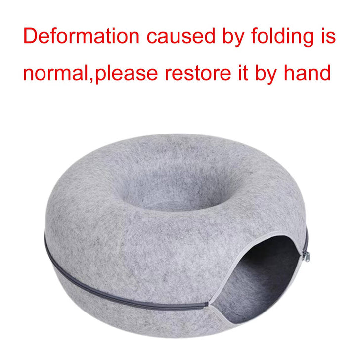 Cozy Round Cat Bed for Ultimate Comfort and Relaxation