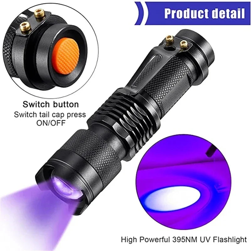 LED UV Flashlight - Ultraviolet Inspection Lamp for Pet Urine Detection-Orizon Depot