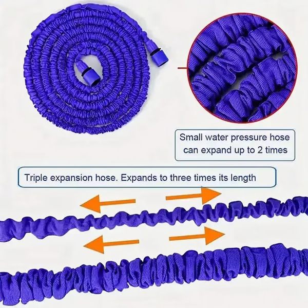 Expandable Garden Water Hose - Durable, Lightweight, and Flexible