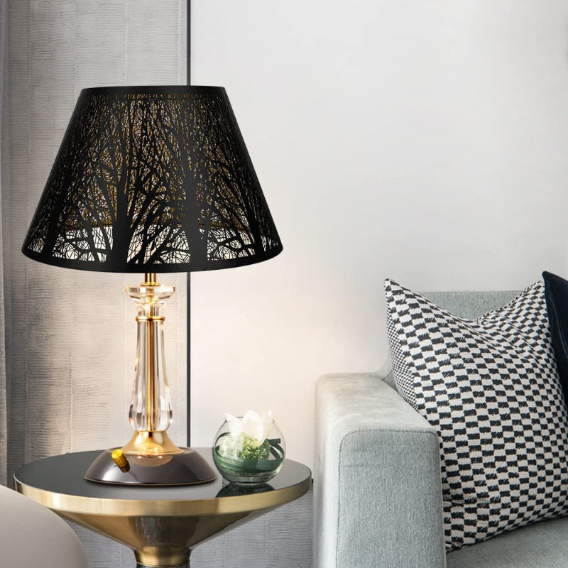 Medium Barrel Fabric Lampshade for Table & Floor Lamps, 7x13x7.8 inches-Orizon Depot