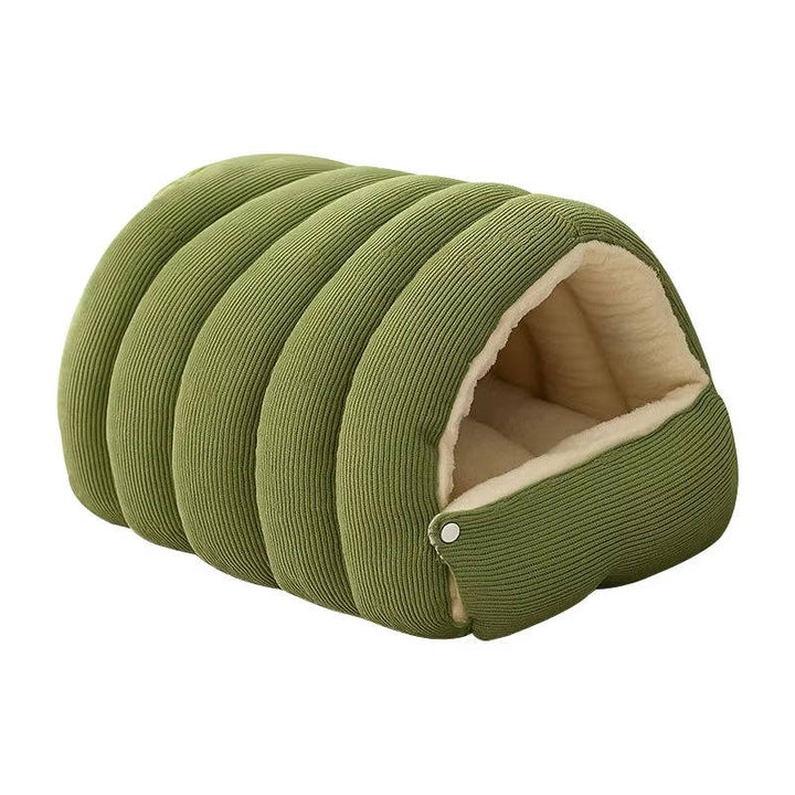 Washable Winter Closed Cat Bed with Removable Cover