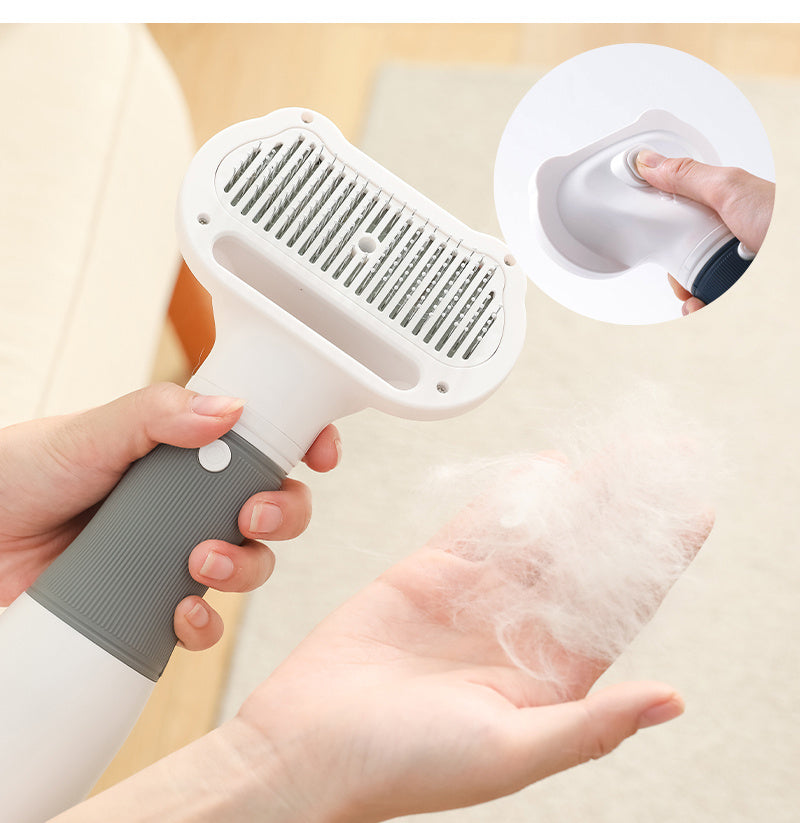 3-in-1 Pet Hair Dryer and Grooming Brush for Easy Grooming