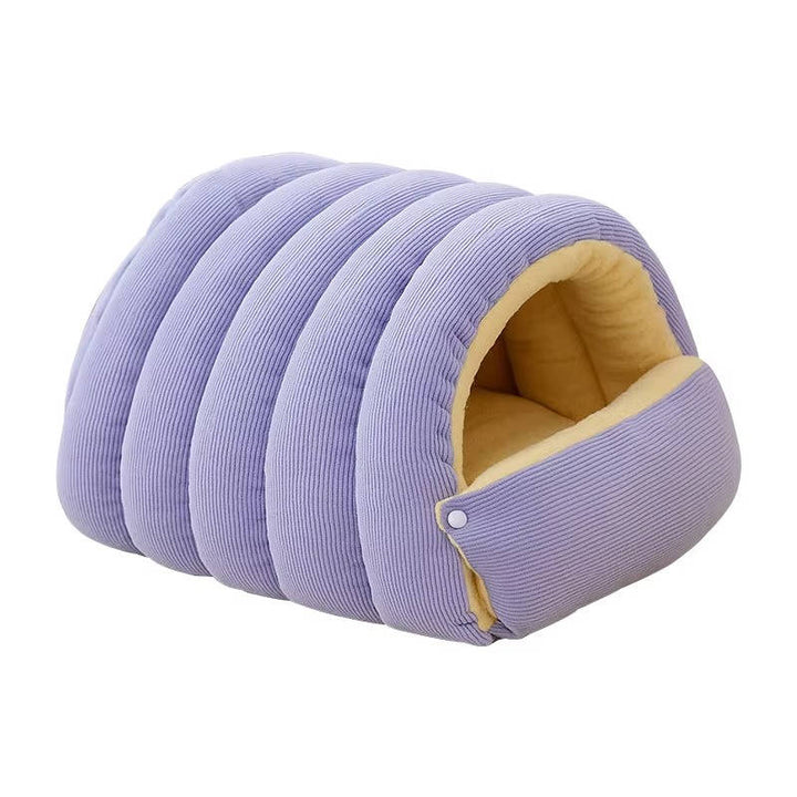 Washable Winter Closed Cat Bed with Removable Cover