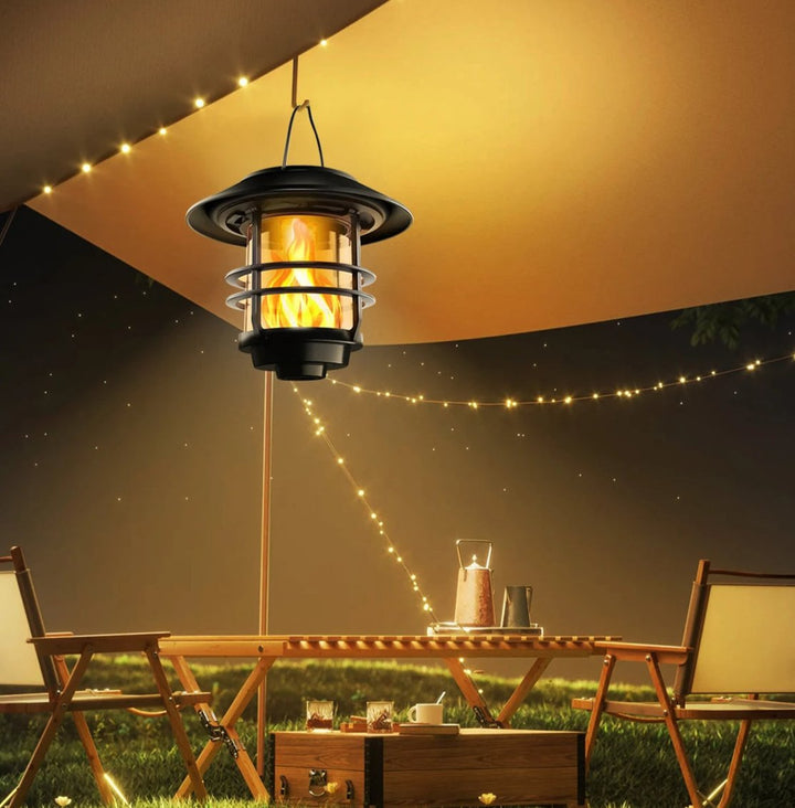 Solar Wireless Waterproof Flickering Sun Flame Lantern Light-Orizon Depot