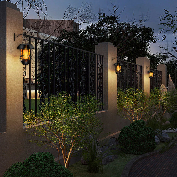 Solar Wireless Waterproof Flickering Sun Flame Lantern Light-Orizon Depot