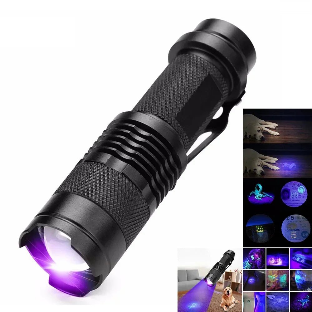 LED UV Flashlight - Ultraviolet Inspection Lamp for Pet Urine Detection-Orizon Depot