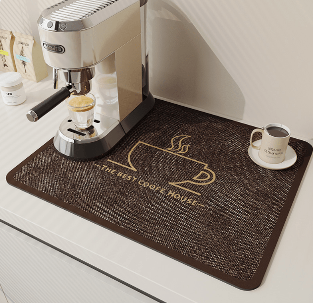 Quick-Drying Diatomite Kitchen Mat | Keeps Countertop Dry
