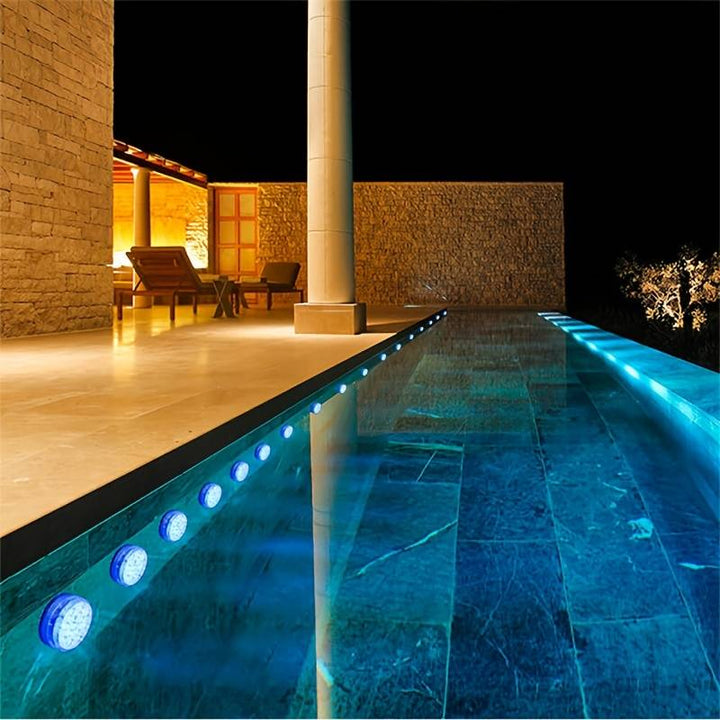 Underwater Pool Lighting with 10 LED Lights for Enhanced Ambiance-Orizon Depot