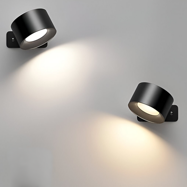 Wireless Wall Lamp - 360° Rotation, Dimmable, Rechargeable Light-Orizon Depot