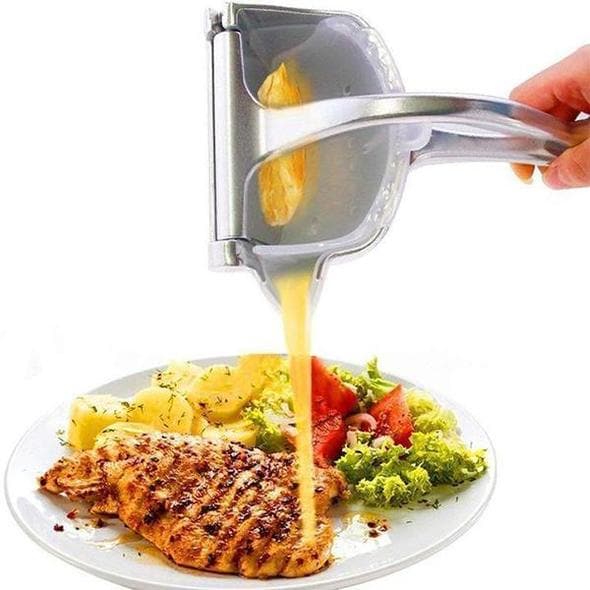 Stainless Steel Manual Citrus Juicer with Non-Slip Lever Grip