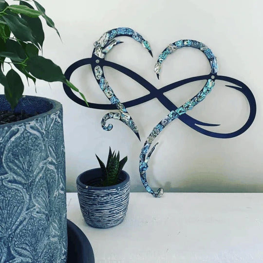 Heart-Shaped Steel Wall Art - Unique Metal Decoration for Home-Orizon Depot
