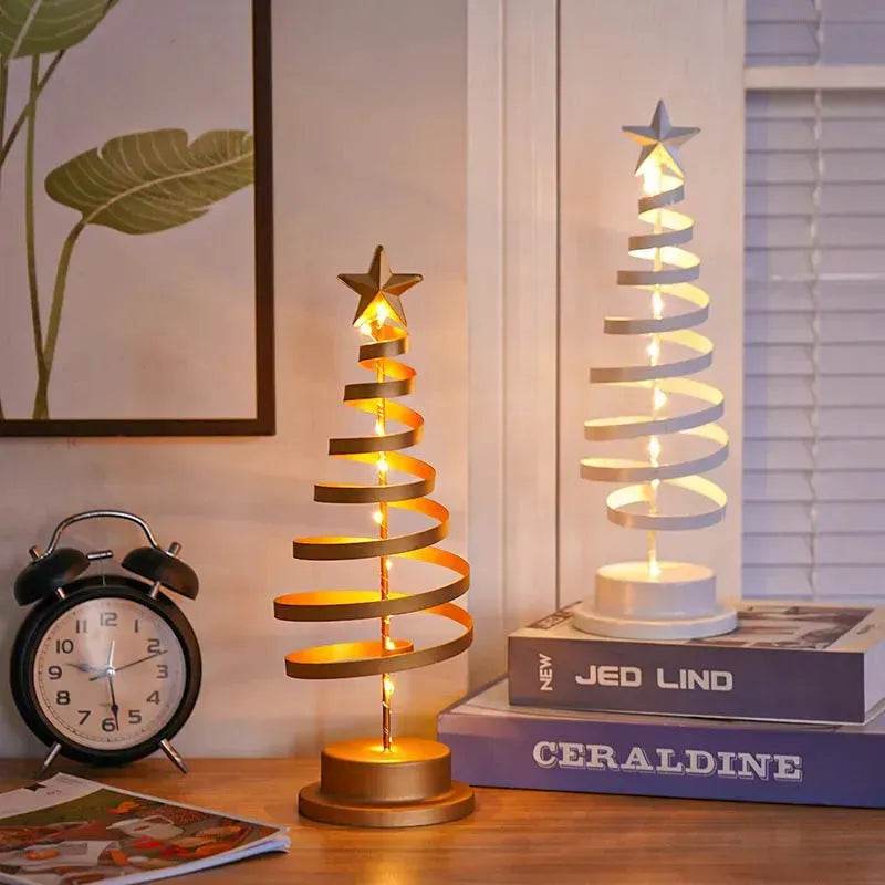 Spiral LED Light Christmas Tree Decoration Night Light Ornaments-Orizon Depot