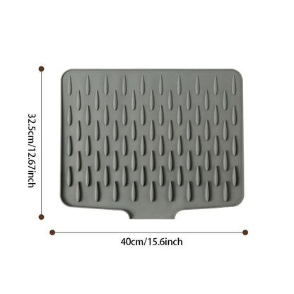 Fast-Drying Kitchen Mat | Sloped Design | Heat Resistant & No Puddles