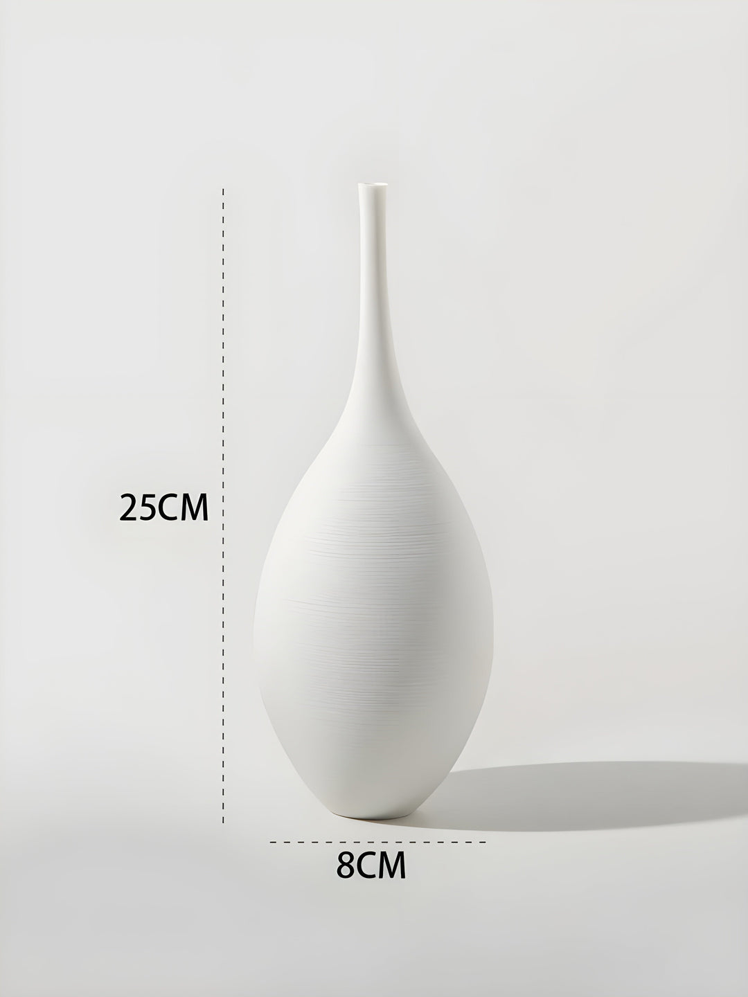 Minimalistic Handcrafted Ceramic Zen Vase for Home Decor-Orizon Depot