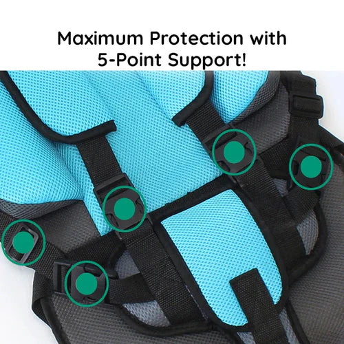 Portable Foldable Child Car Booster Seat for Travel Safety-Orizon Depot