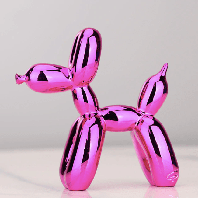 Electroplated Balloon Dog Sculpture - Modern Home Decor Accent-Orizon Depot