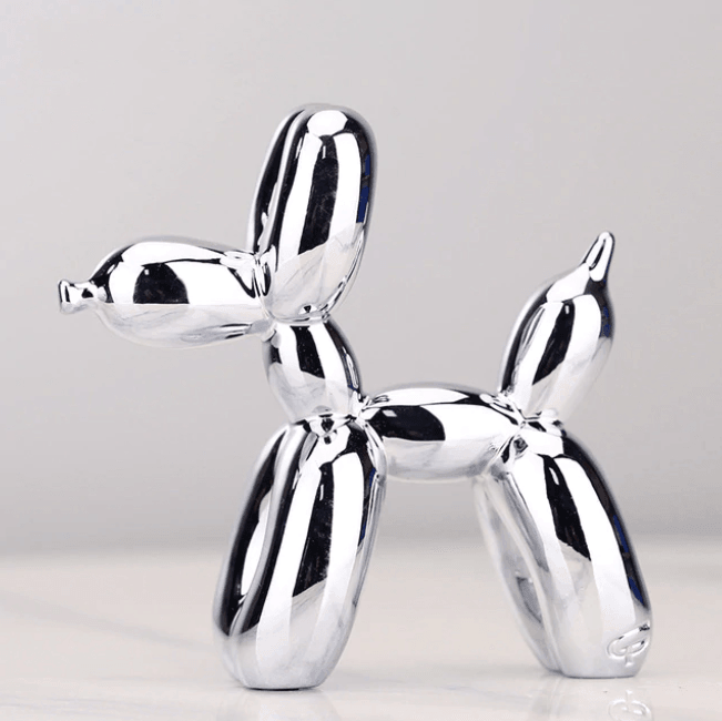 Electroplated Balloon Dog Sculpture - Modern Home Decor Accent-Orizon Depot