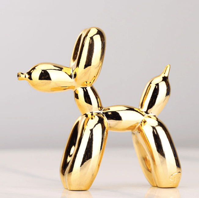 Electroplated Balloon Dog Sculpture - Modern Home Decor Accent-Orizon Depot