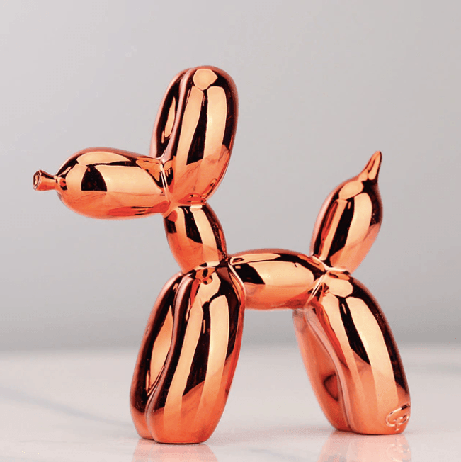 Electroplated Balloon Dog Sculpture - Modern Home Decor Accent-Orizon Depot
